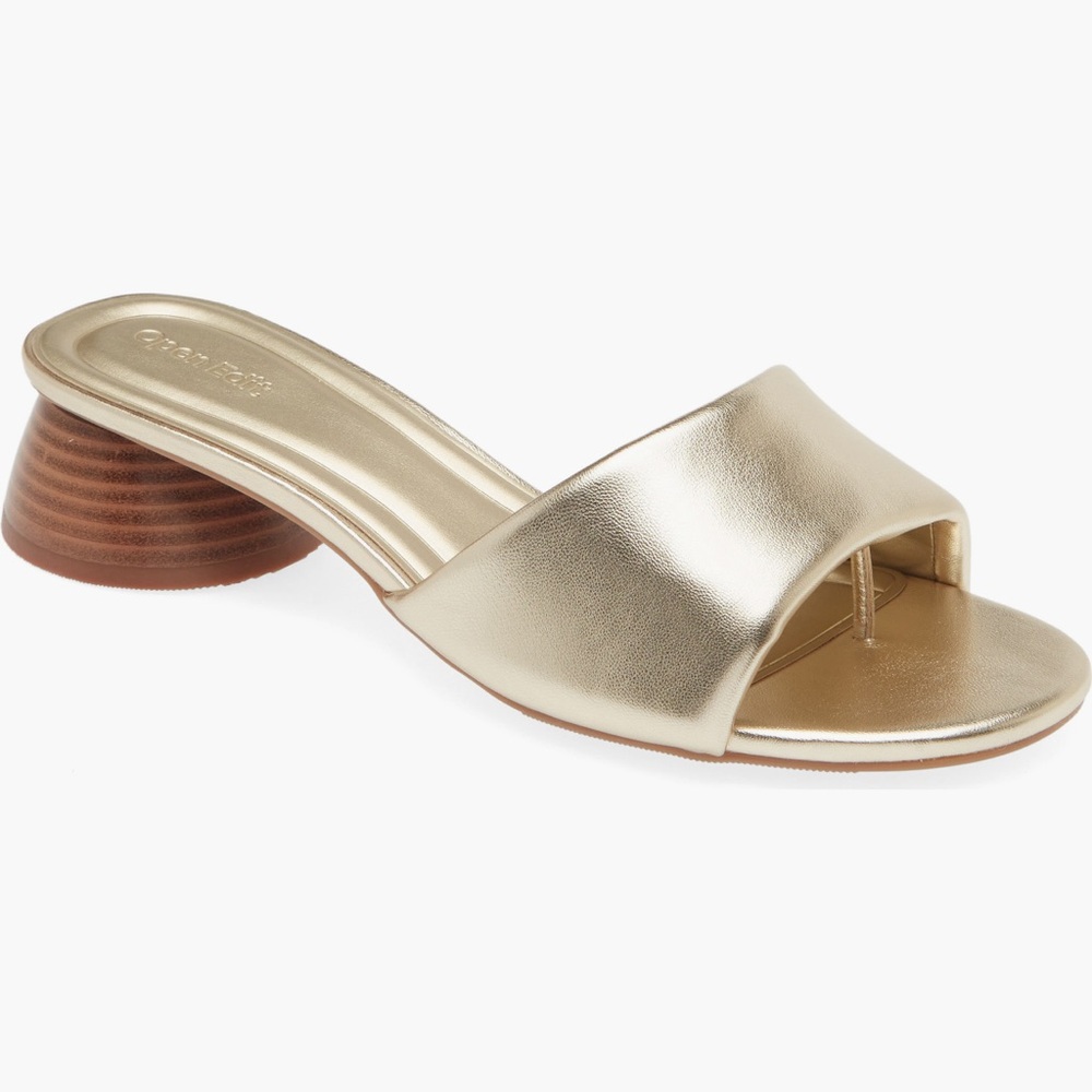 Gold Women's Slide Sandals